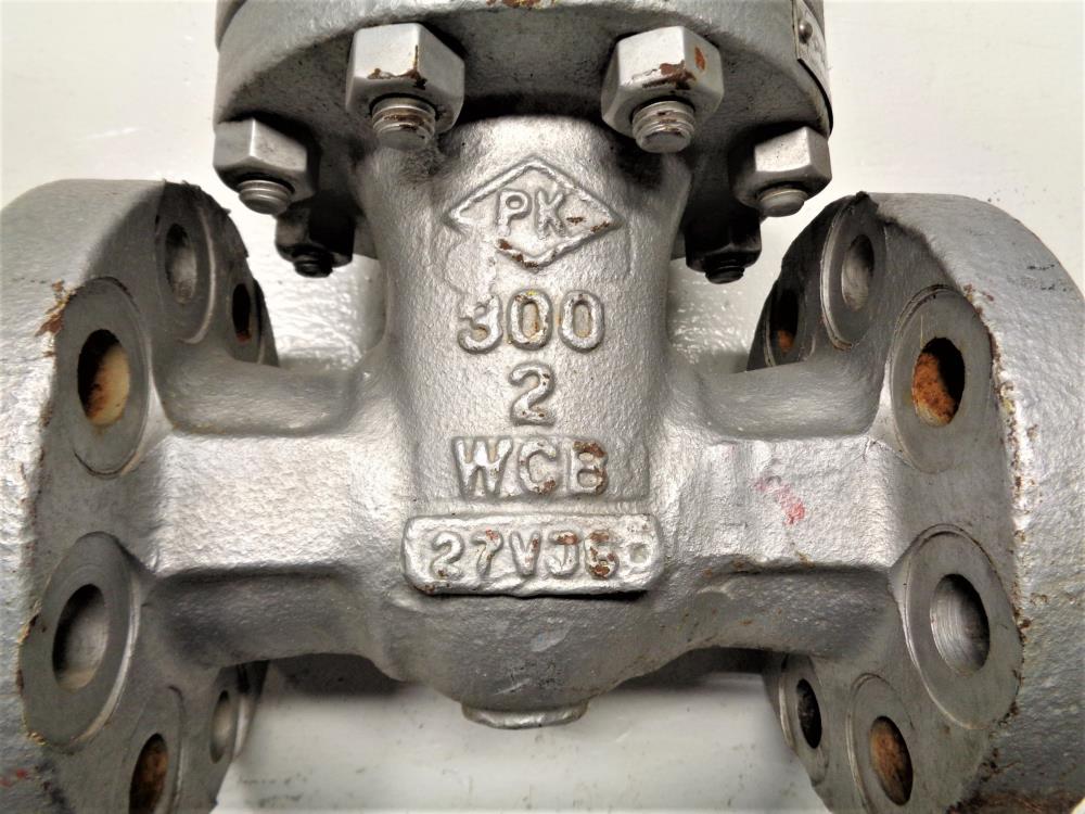 PK VALVE 2" 300# RF WCB Gate Valve, Fig# 300RF8